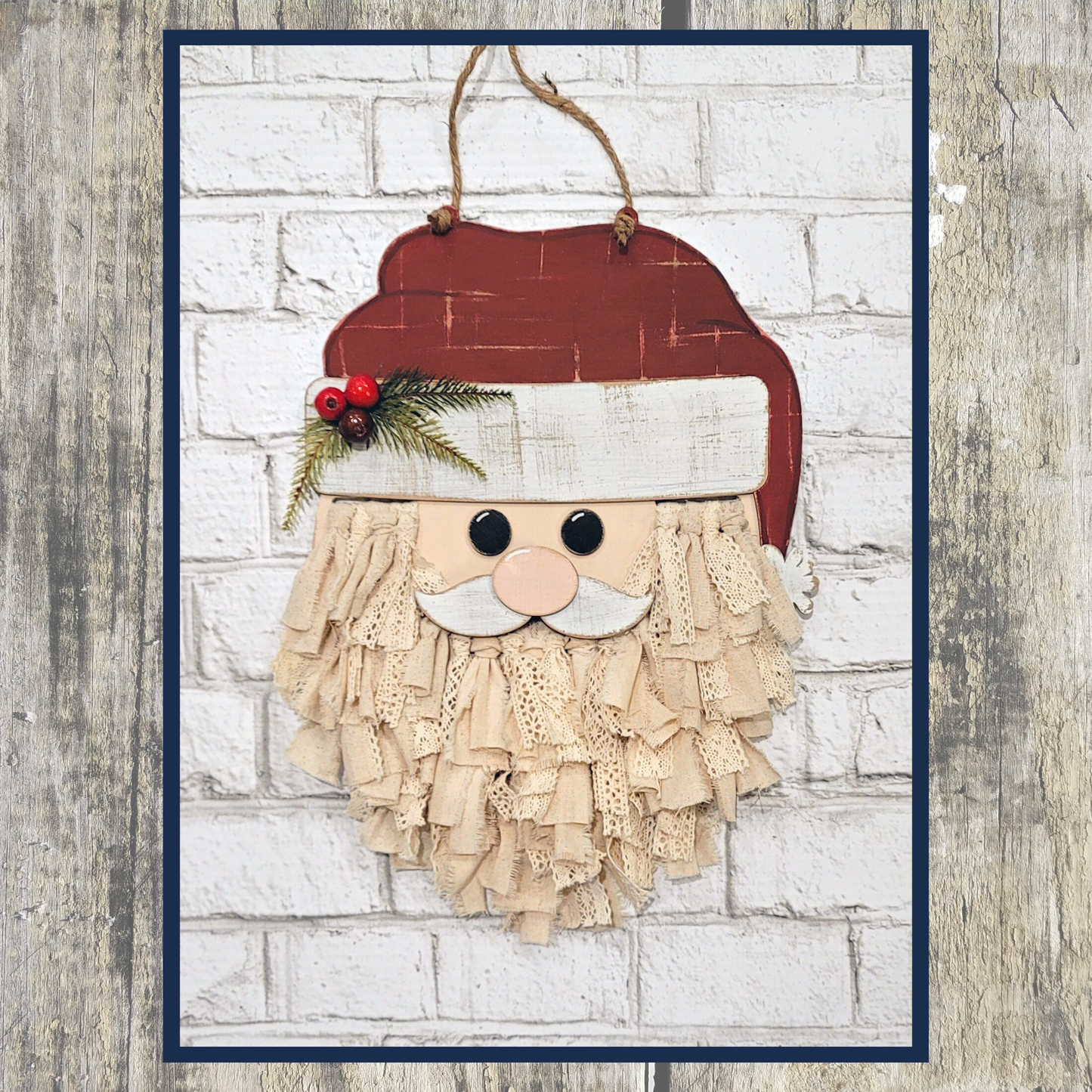 Santa Macrame Door Hanger