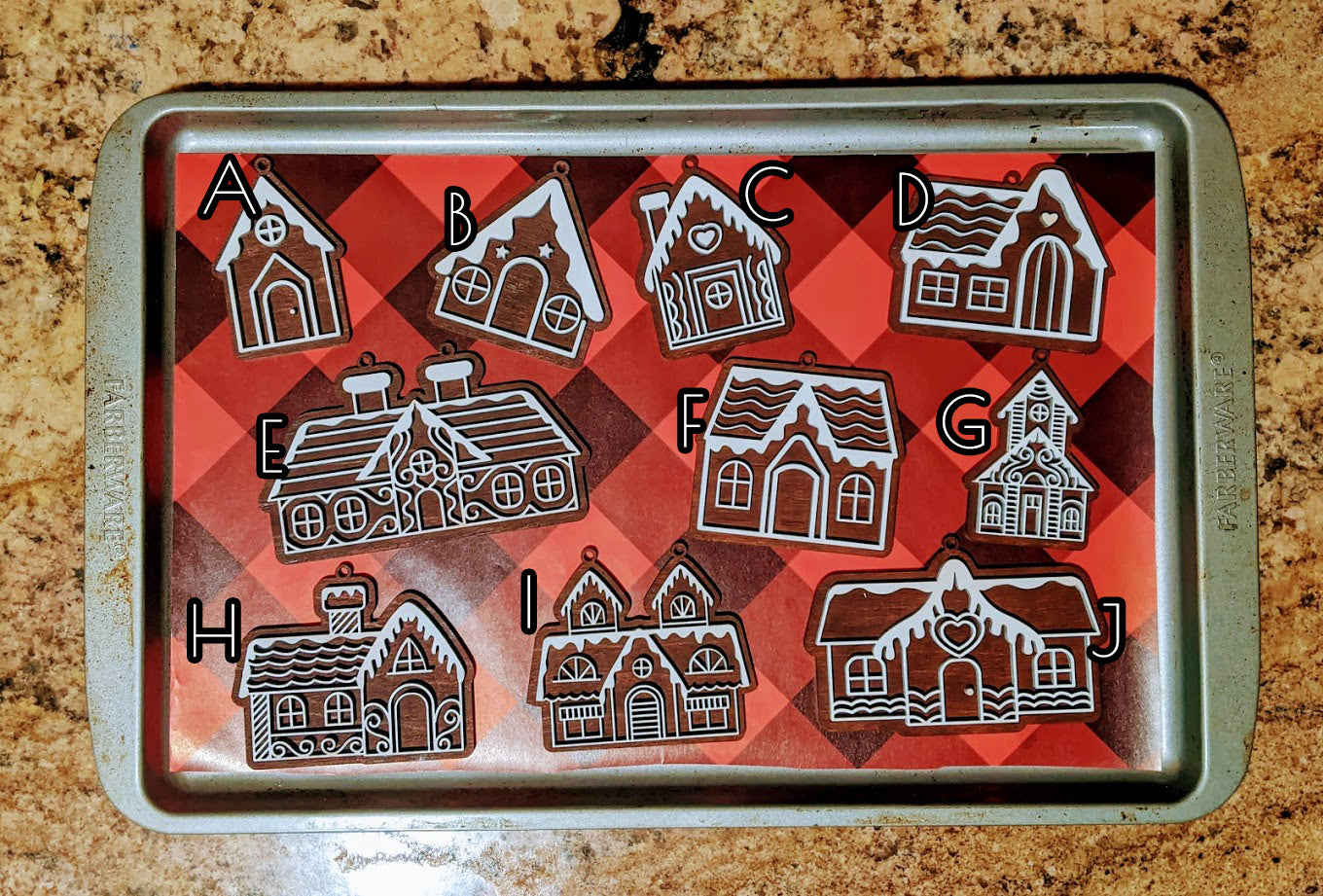 Gingerbread House Ornaments