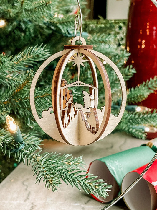 Nativity 3D Ornament