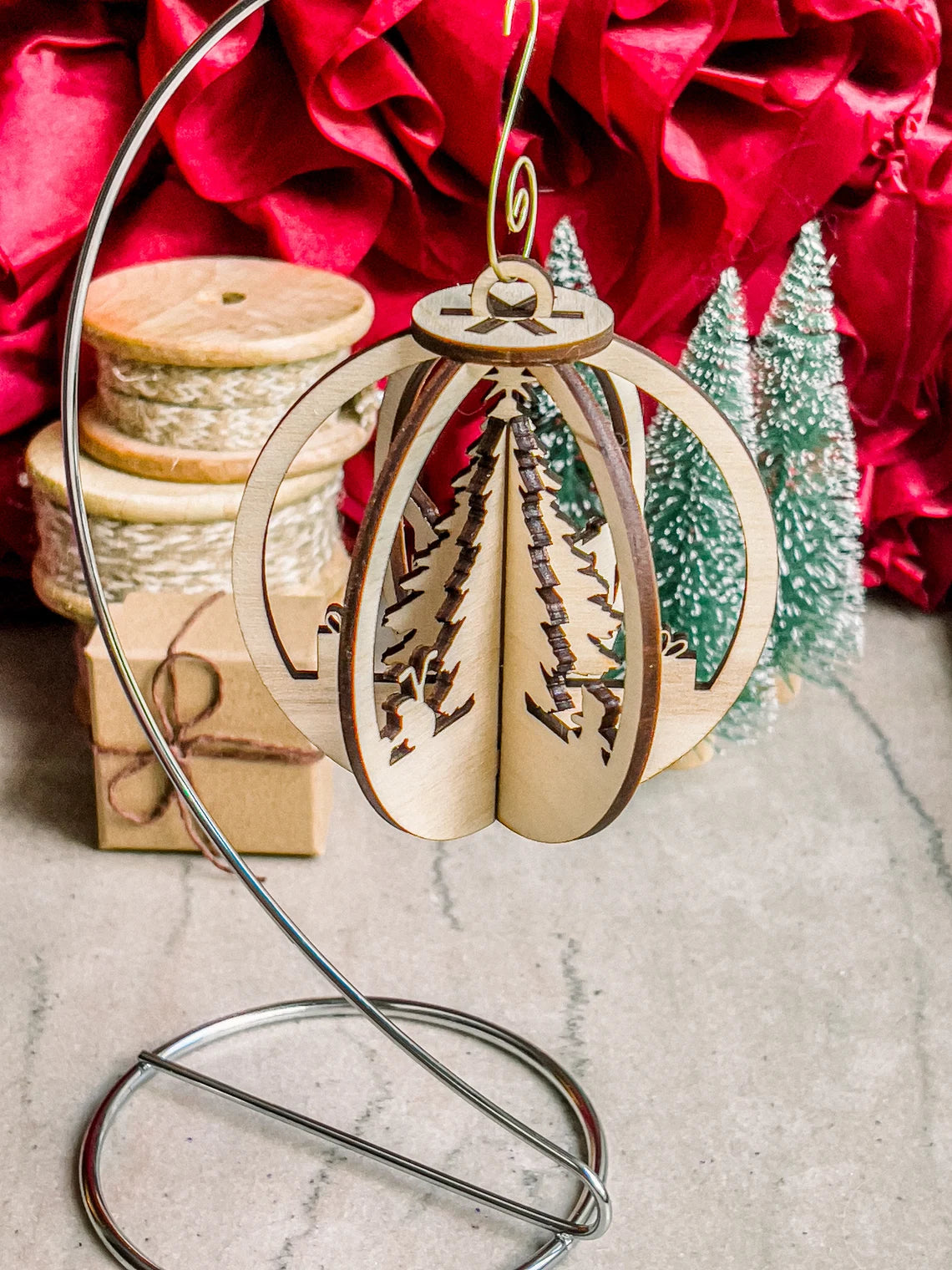 Festive 3D Christmas Tree Ornament