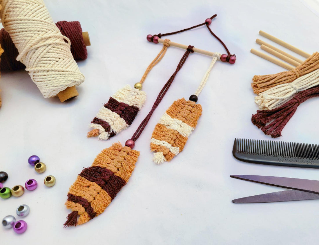 Tutorial Tuesday: Macrame Feathers