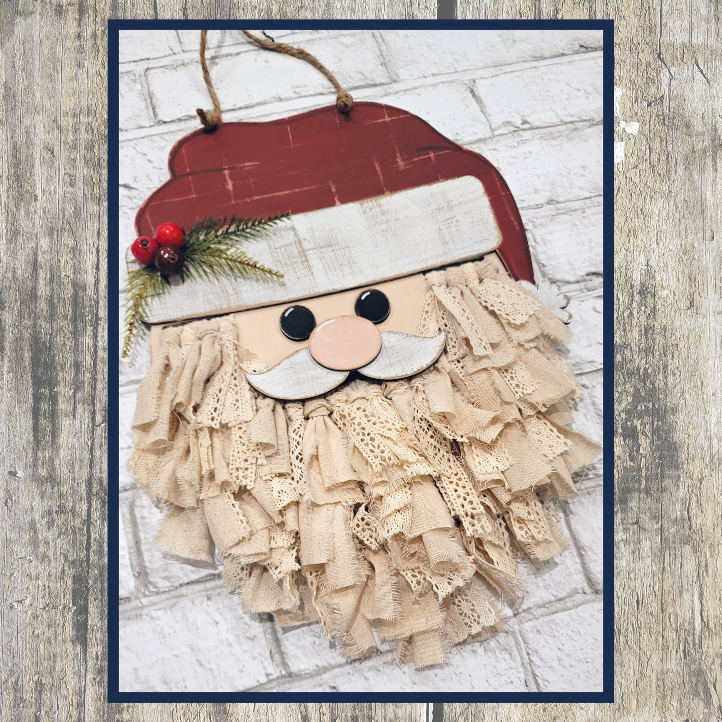 Santa Macrame Door Hanger