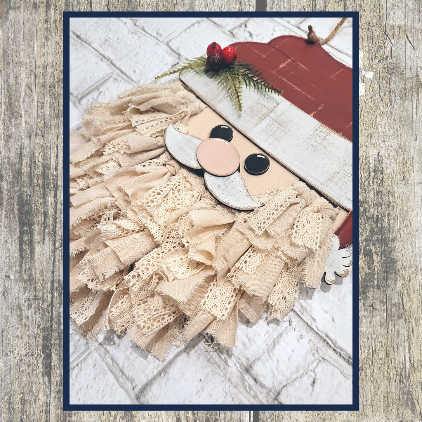 Santa Macrame Door Hanger