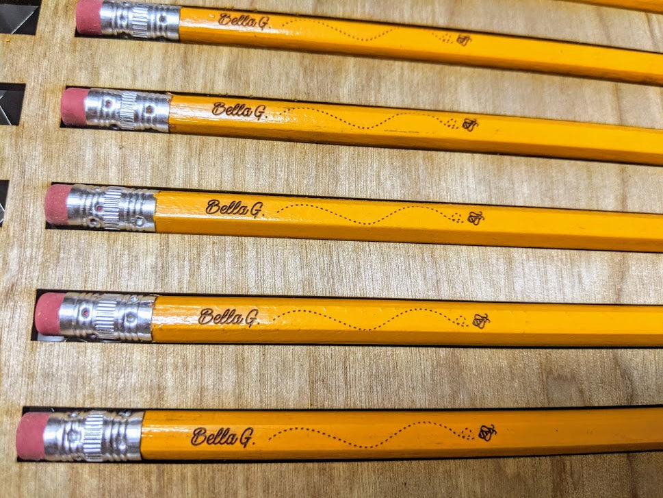 Custom Engraved Wooden Pencils