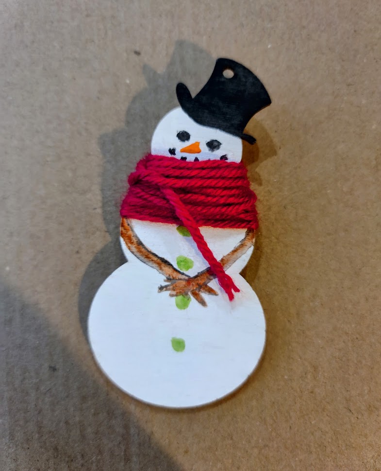 Snowman Height Ornament