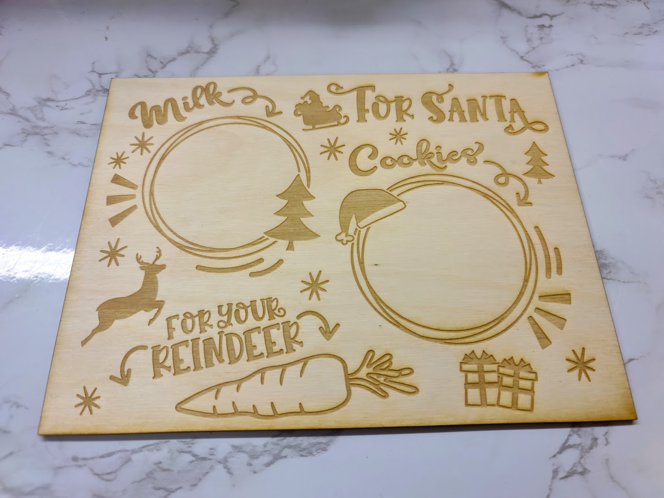 Santa Cookie Serving Trays