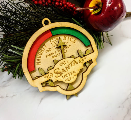 Naughty and Nice Meter Ornament