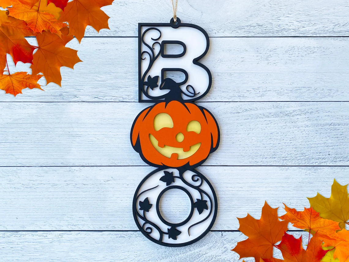 Hanging BOO Sign