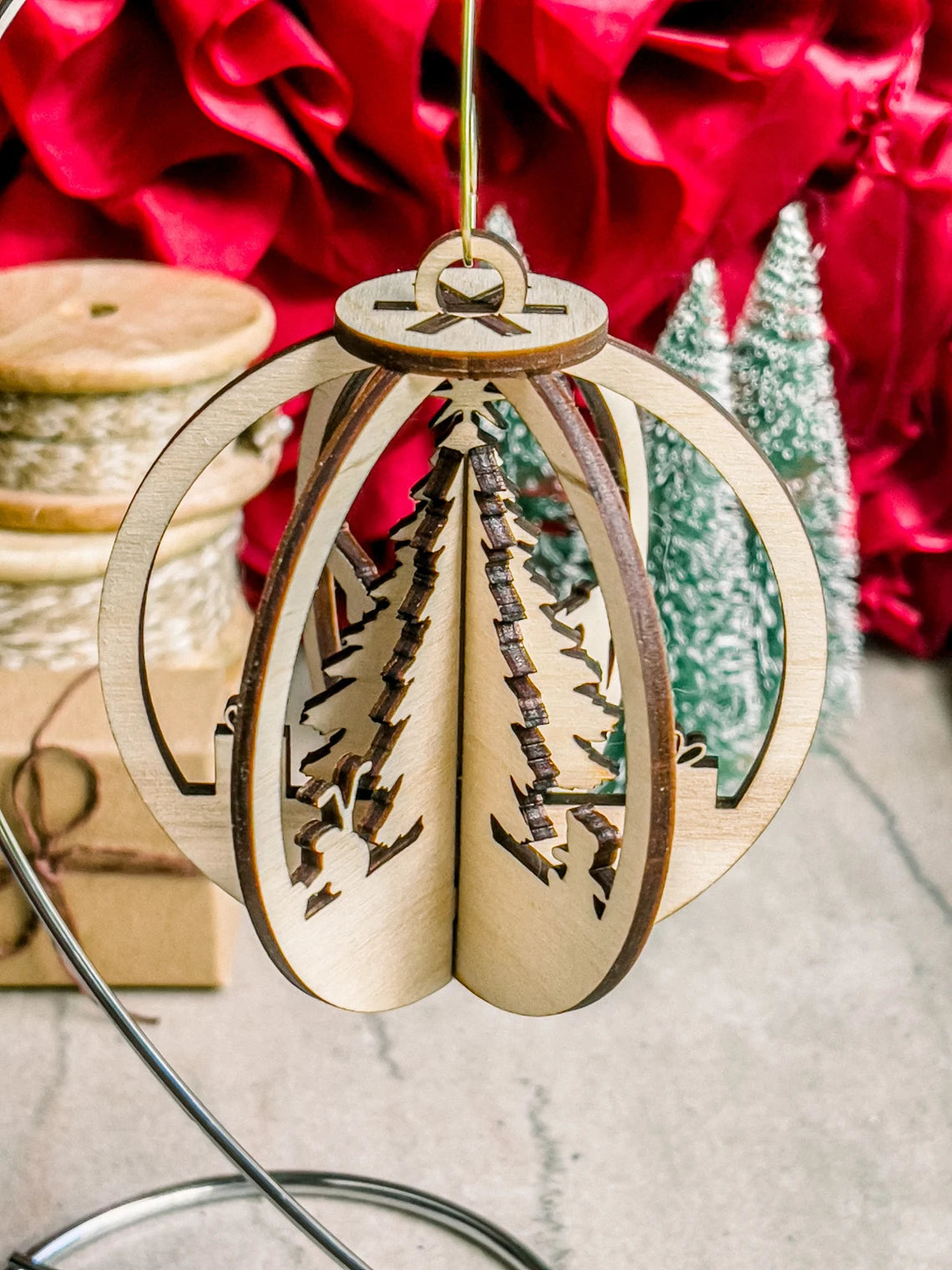 Festive 3D Christmas Tree Ornament